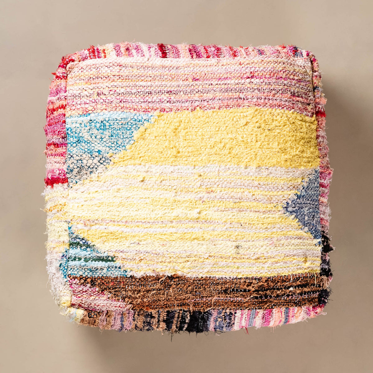 Pouf berbère Boucherouite