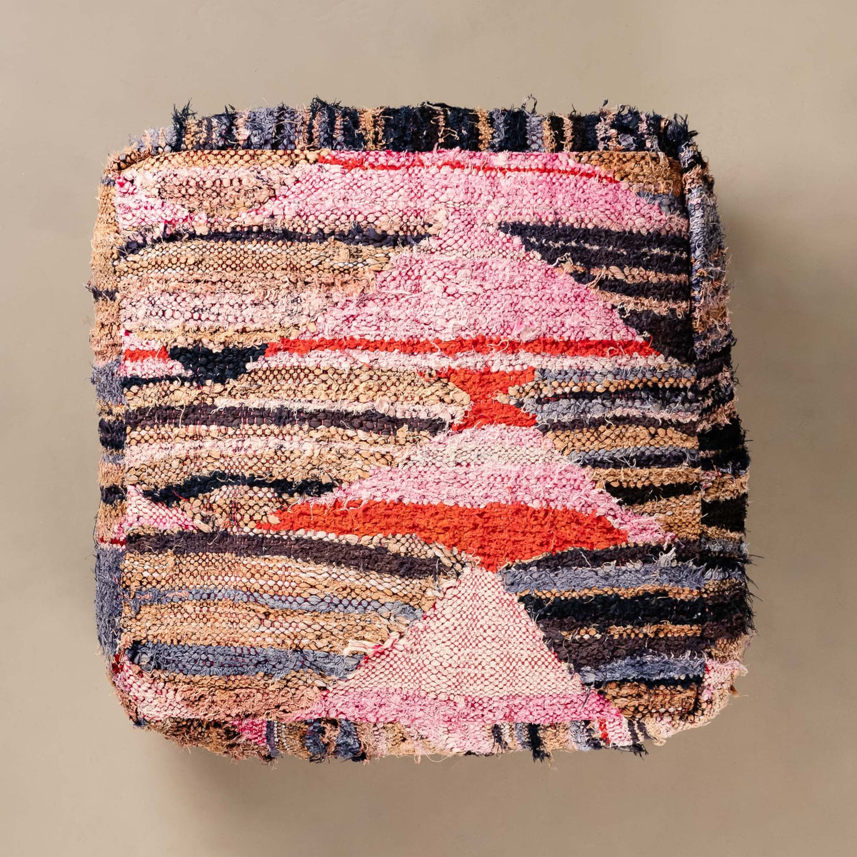 Pouf berbère Boucherouite