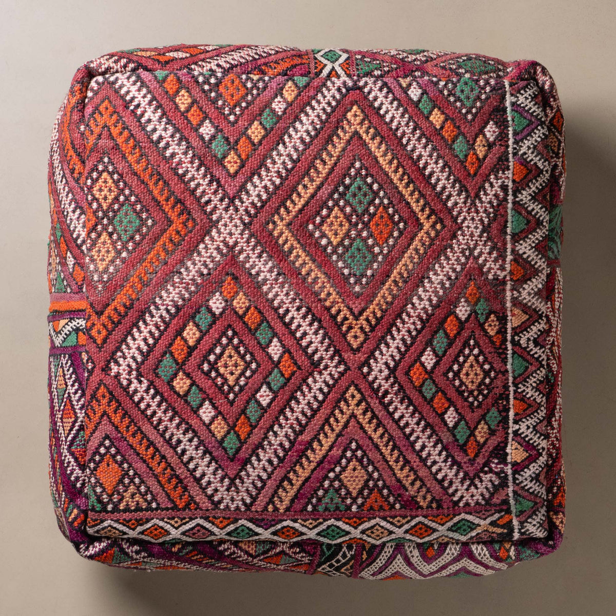 Pouf berbère Kilim