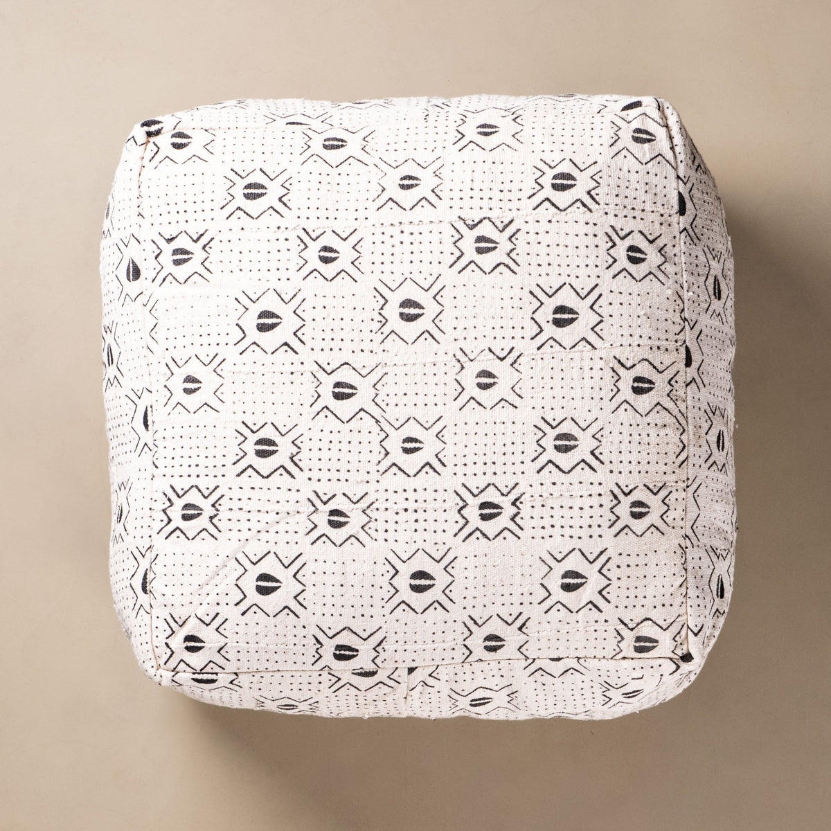 Pouf Africain Mud Cloth