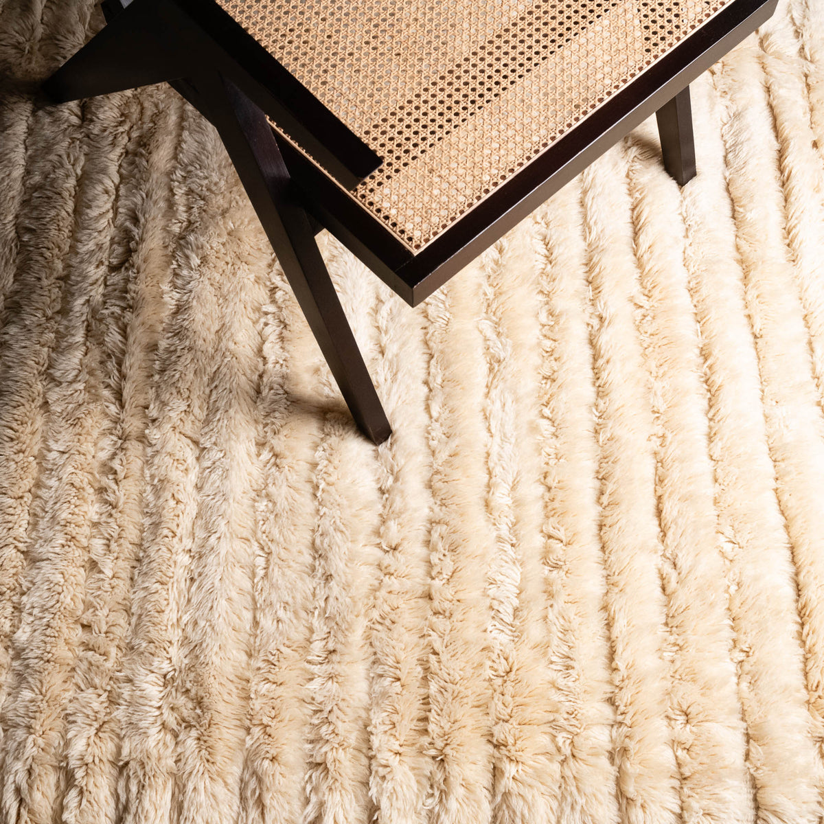 Mist Lines - Luxueux tapis Berbère shaggy