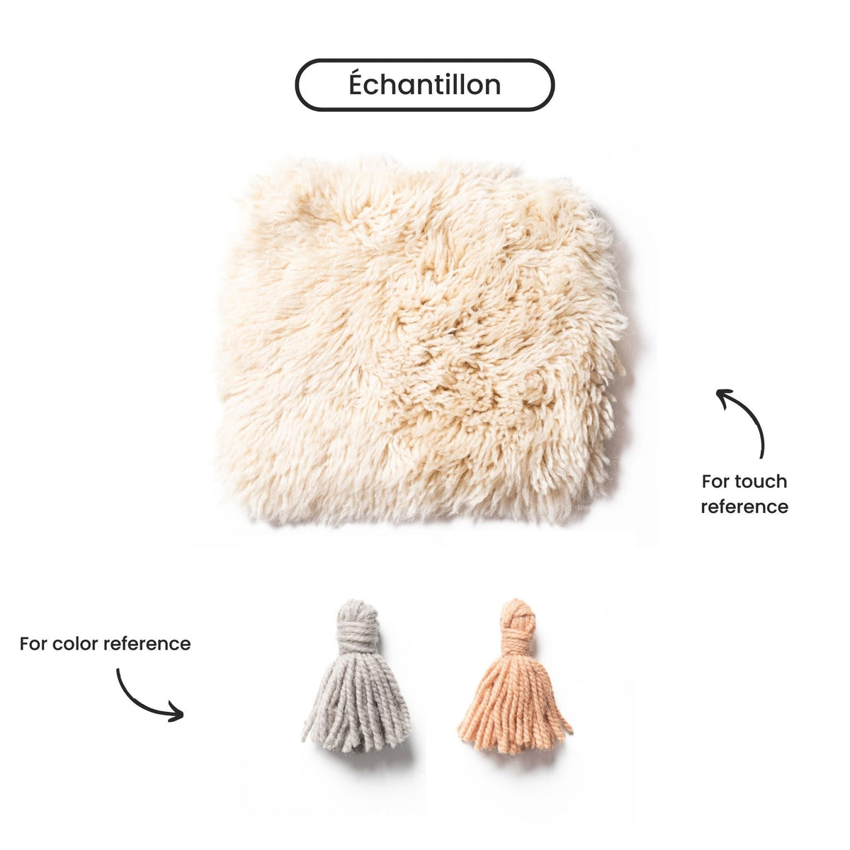 Pétra Rond - Luxueux tapis Berbère shaggy