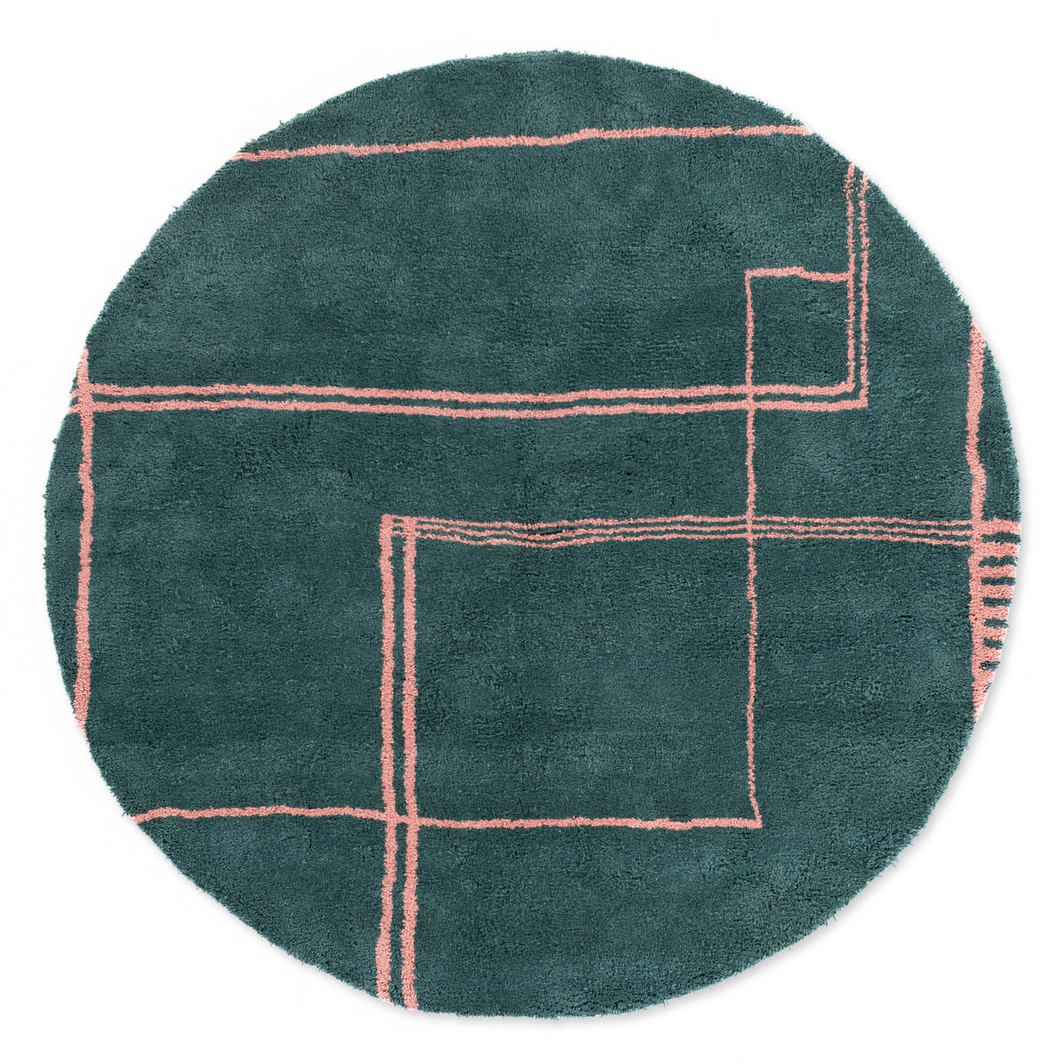 Riyad Rond - Tapis Berbère shaggy