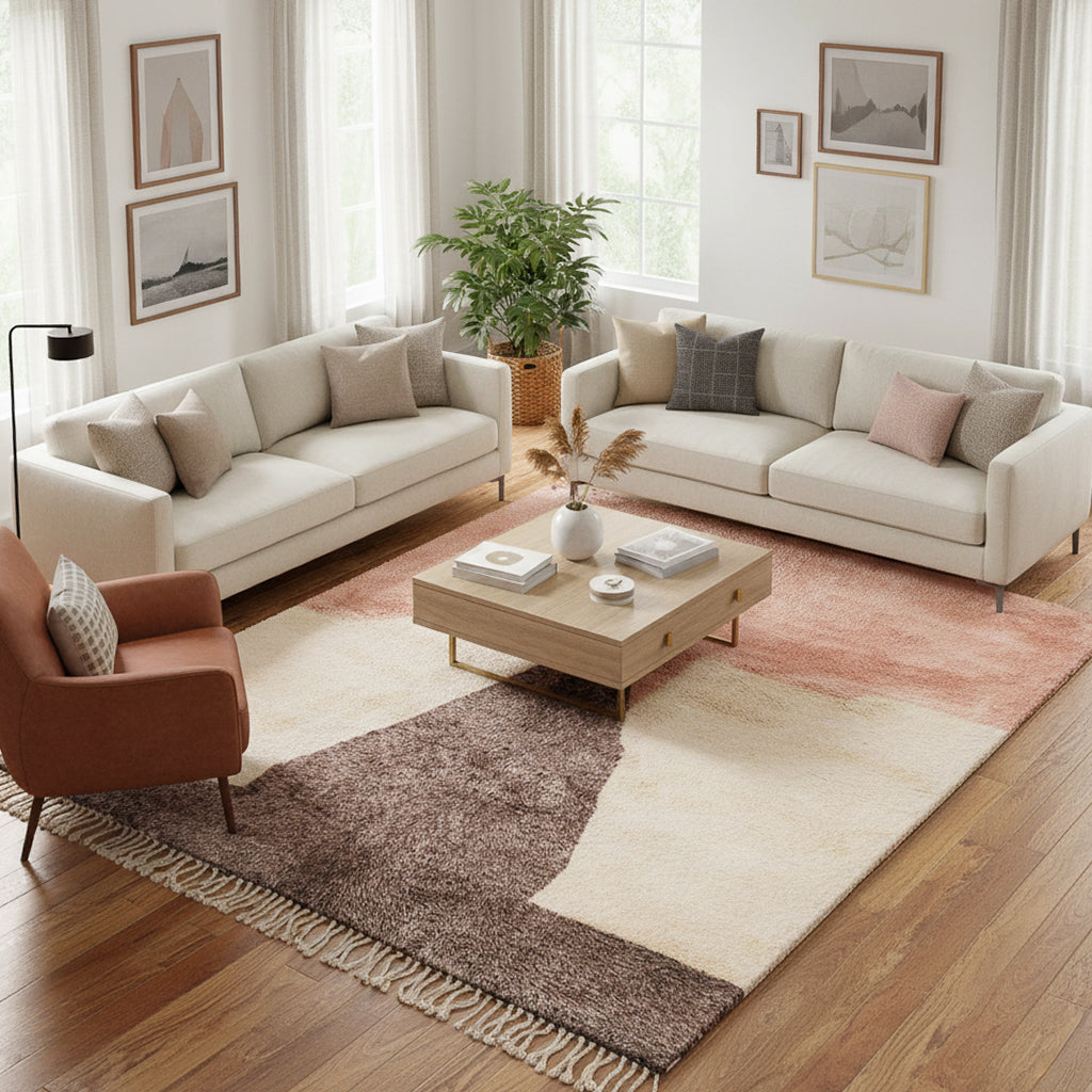 Rêverie Radieuse - Luxueux tapis Berbère shaggy