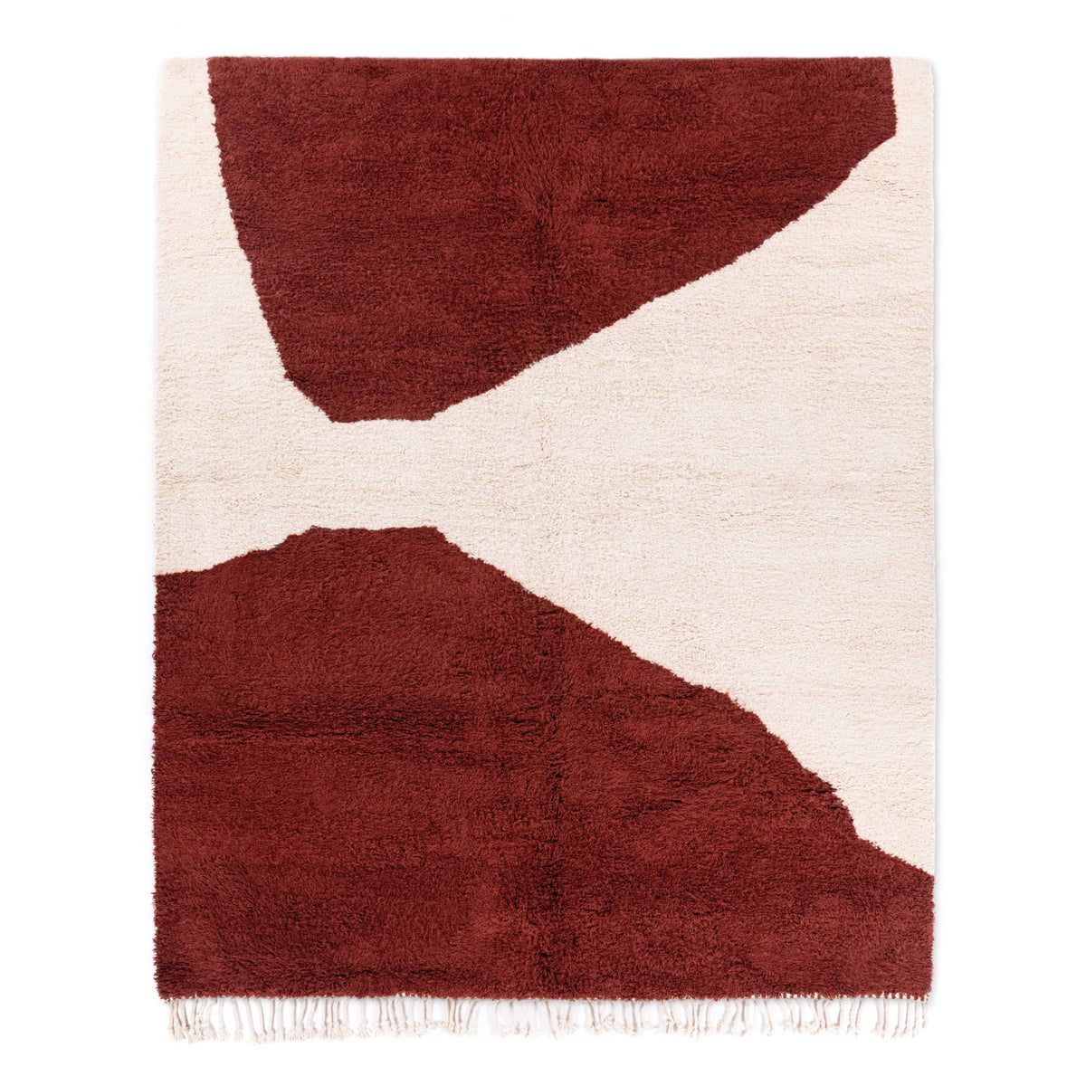 Salaam Rouge Intense - Tapis Berbère shaggy