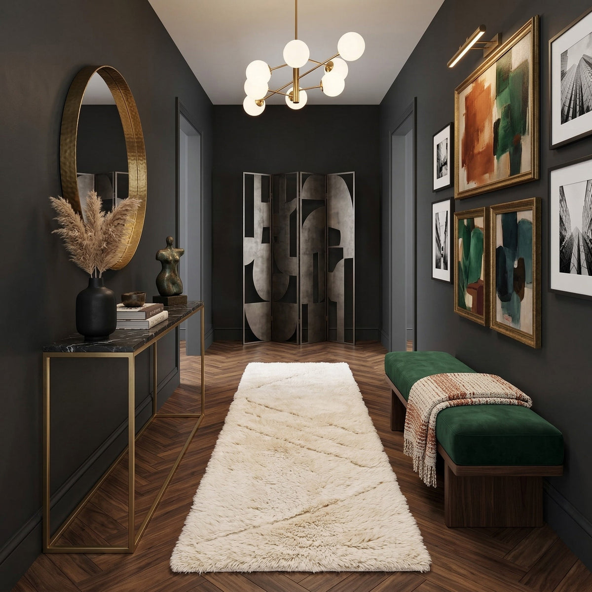 Sables Du Temps - Luxueux Tapis Mrirt de Couloir "Exclusif"
