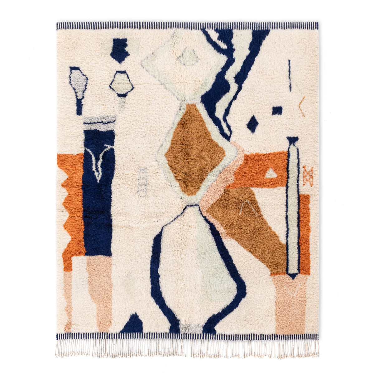Flux d'encre - Luxueux tapis Berbère shaggy