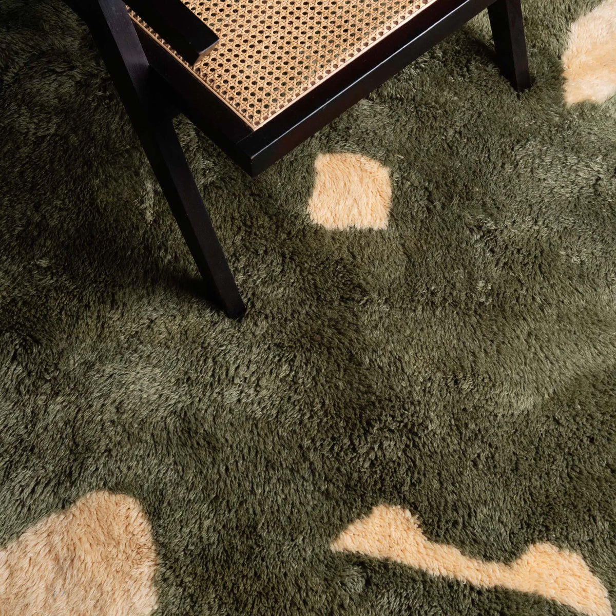 Soldat Rond - Luxueux tapis Berbère shaggy