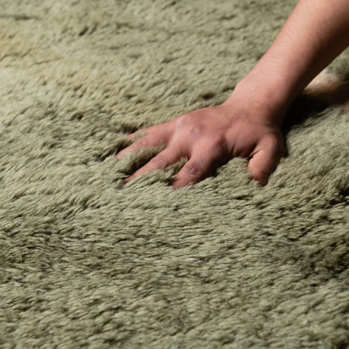 Soldat Rond - Luxueux tapis Berbère shaggy