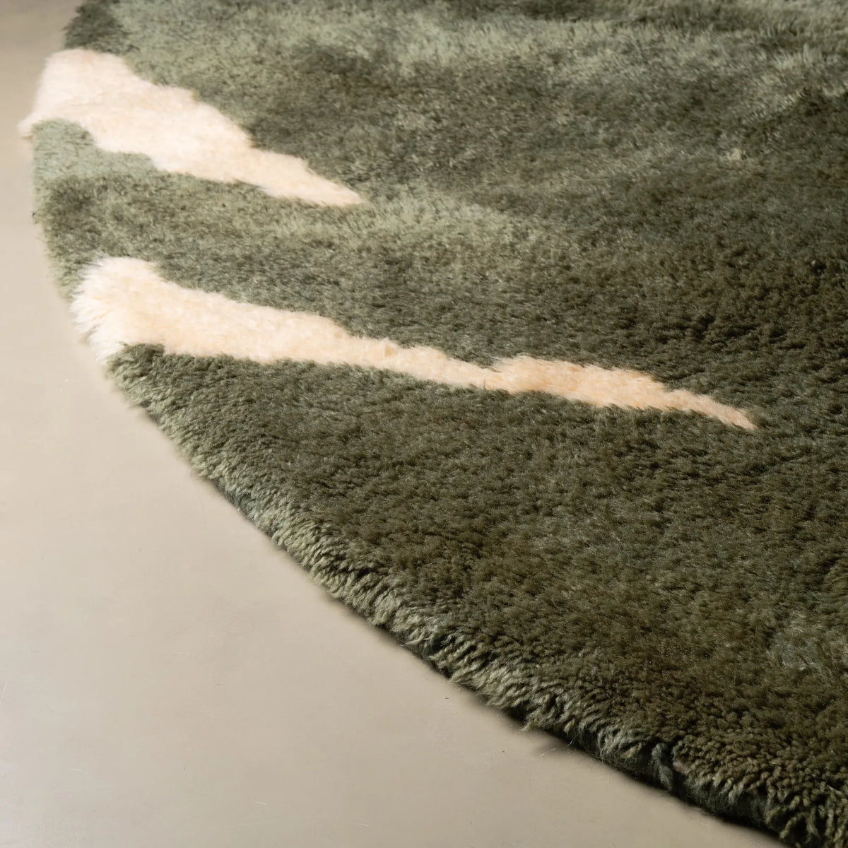 Soldat Rond - Luxueux tapis Berbère shaggy