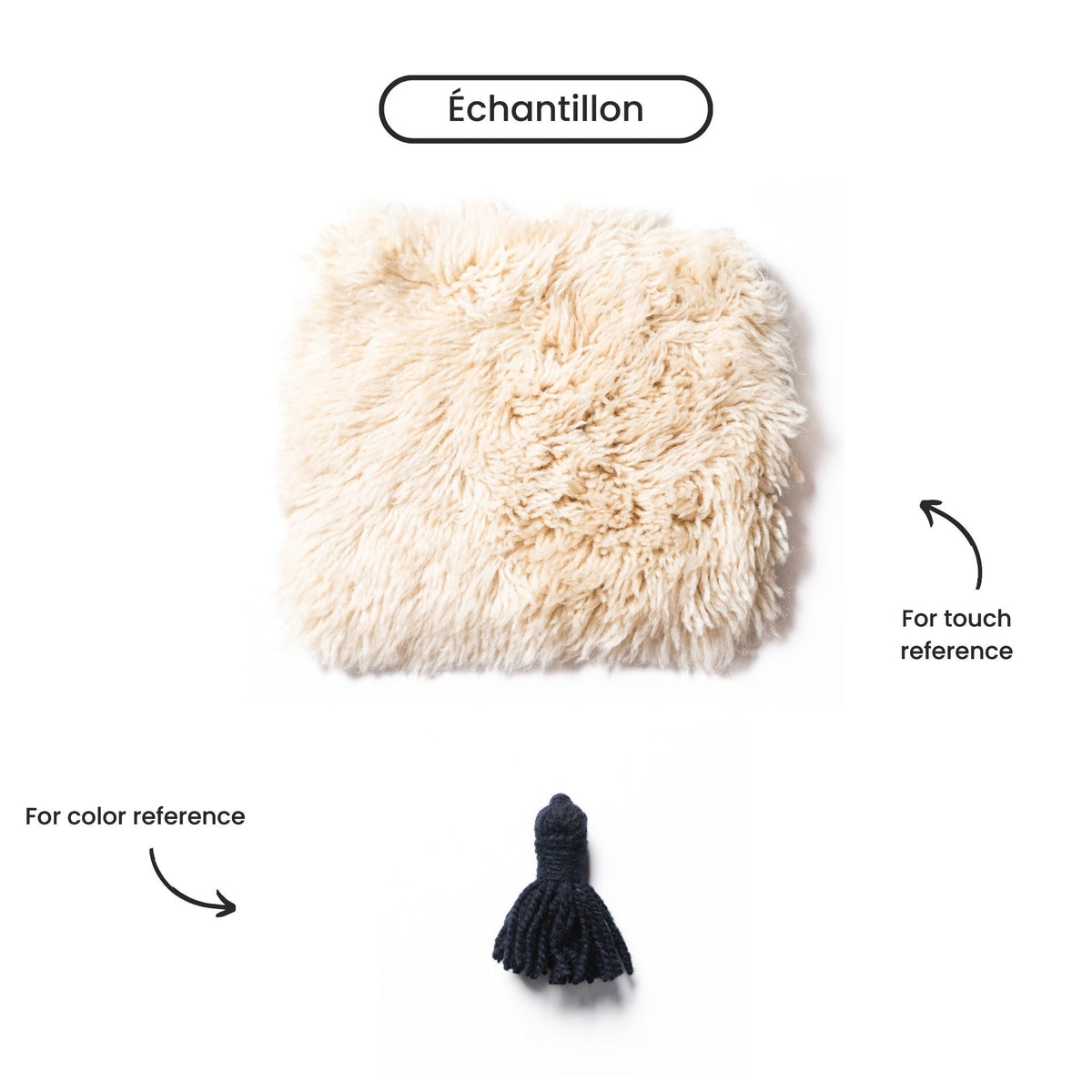 Nuit étoilée Rond - Luxueux tapis Berbère shaggy