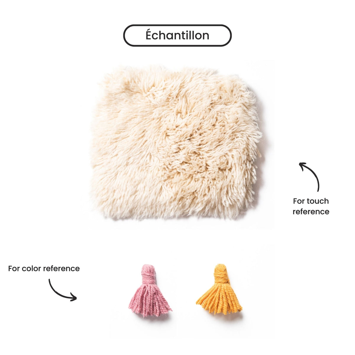 Coucher de Soleil Rond - Luxueux tapis Berbère shaggy