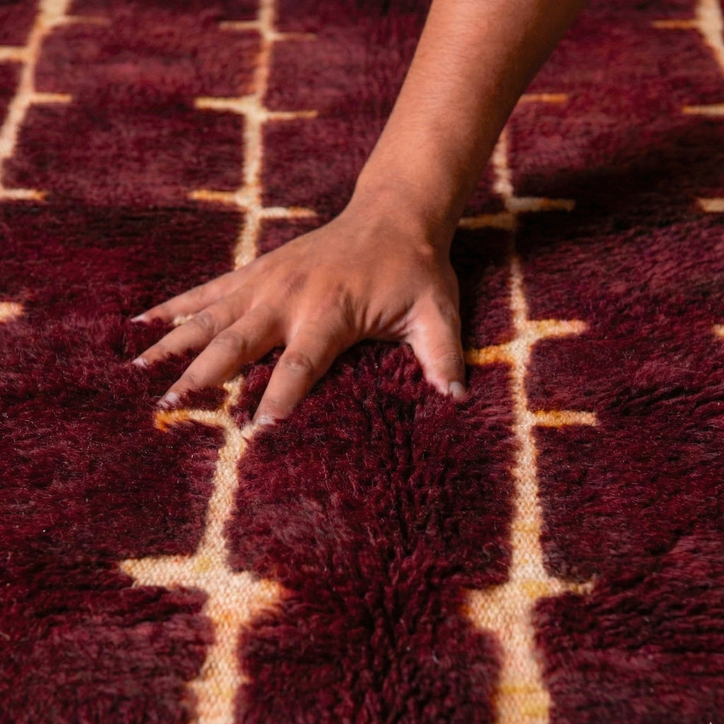 Mémoire Tissée - Luxueux tapis Berbère shaggy