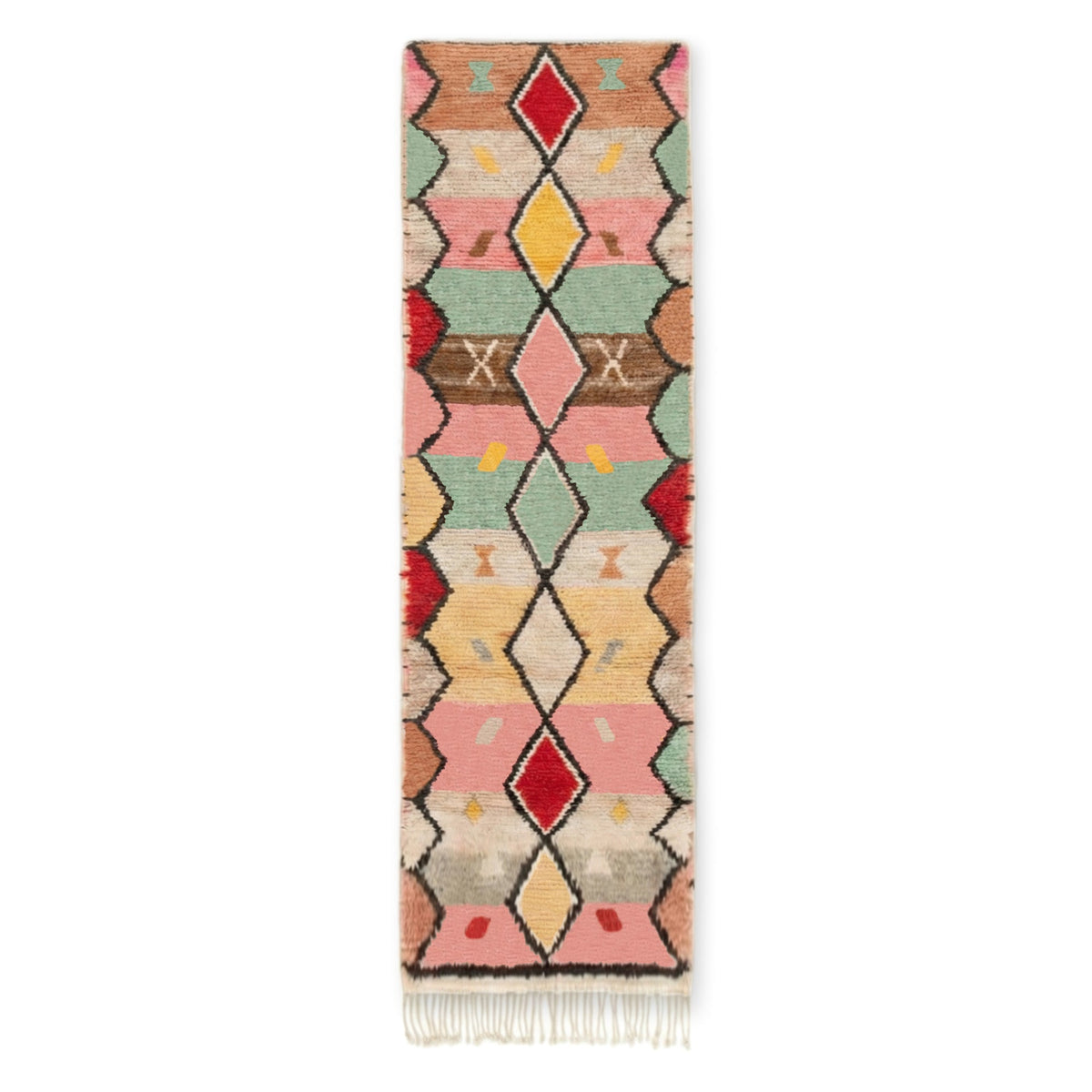 Fahd - Tapis Berbère shaggy de couloir