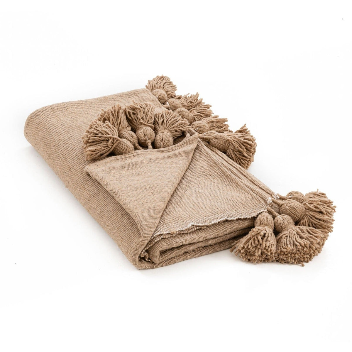 Couverture Pompon Marron