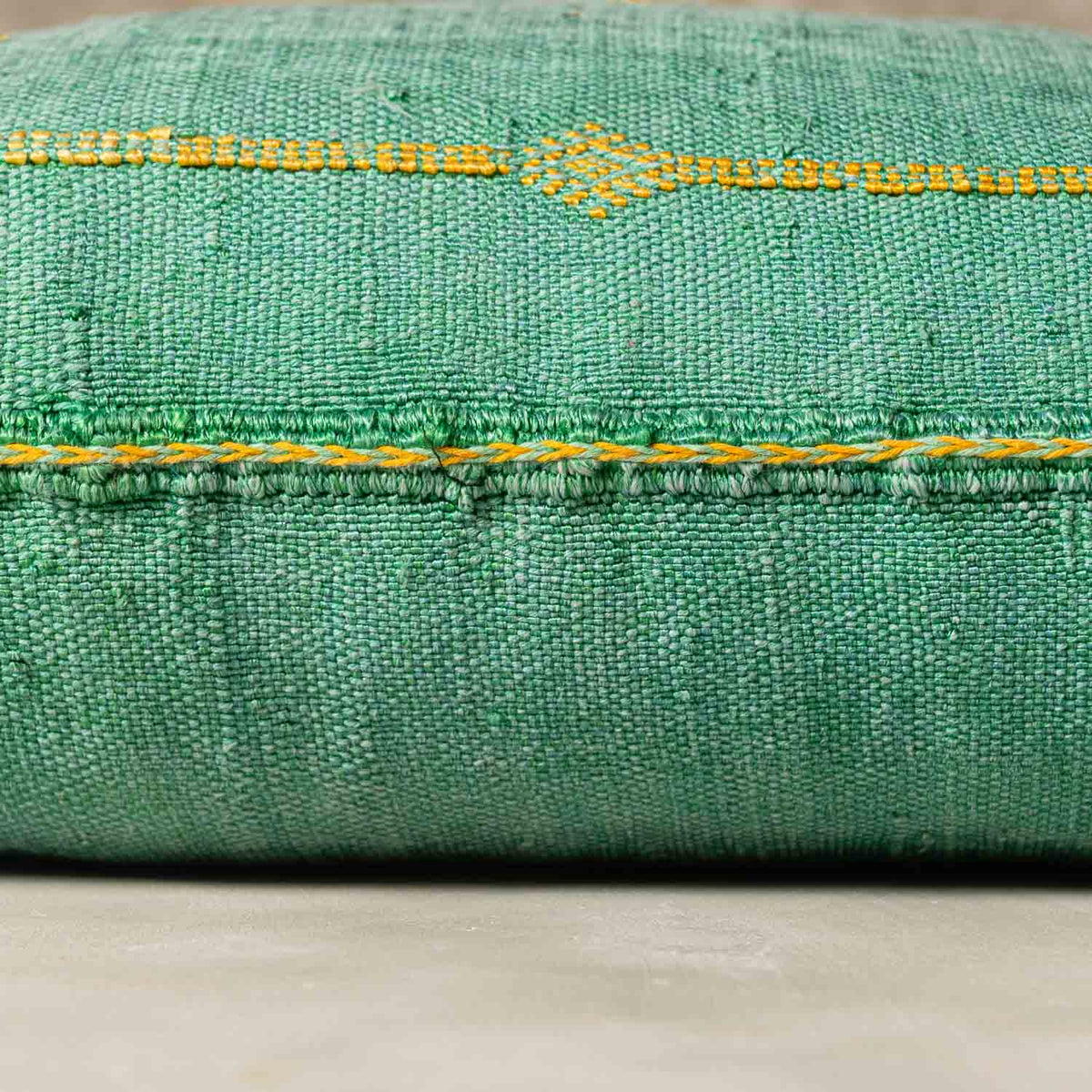 Coussin Vert en soie de cactus