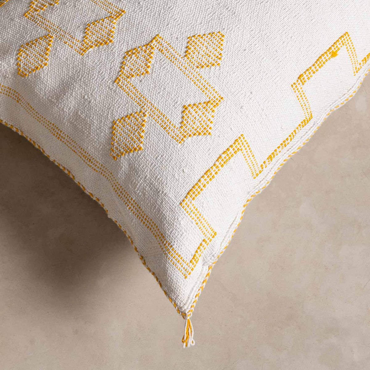 Coussin Blanc en soie de cactus