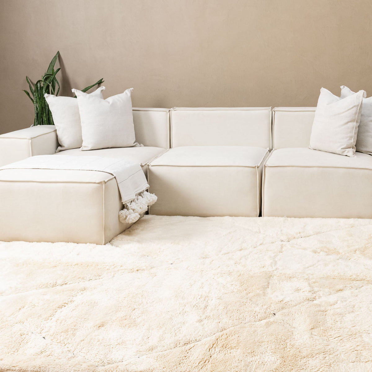 Diamants magiques - Luxueux tapis Berbère shaggy