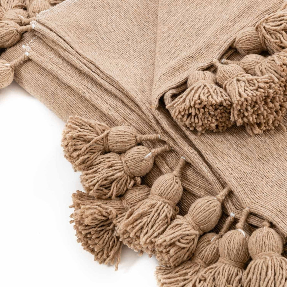Couverture Pompon Marron