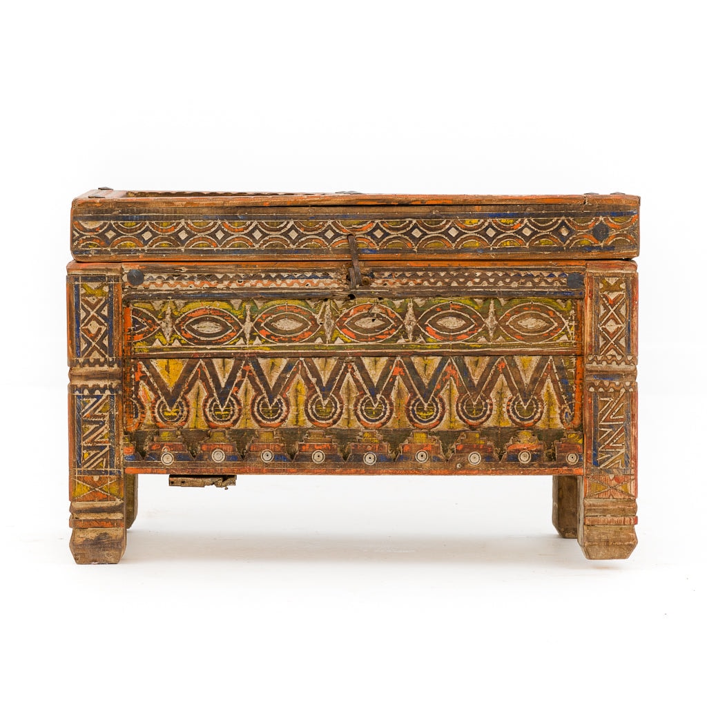 Coffre Marocain Antique De Rangement