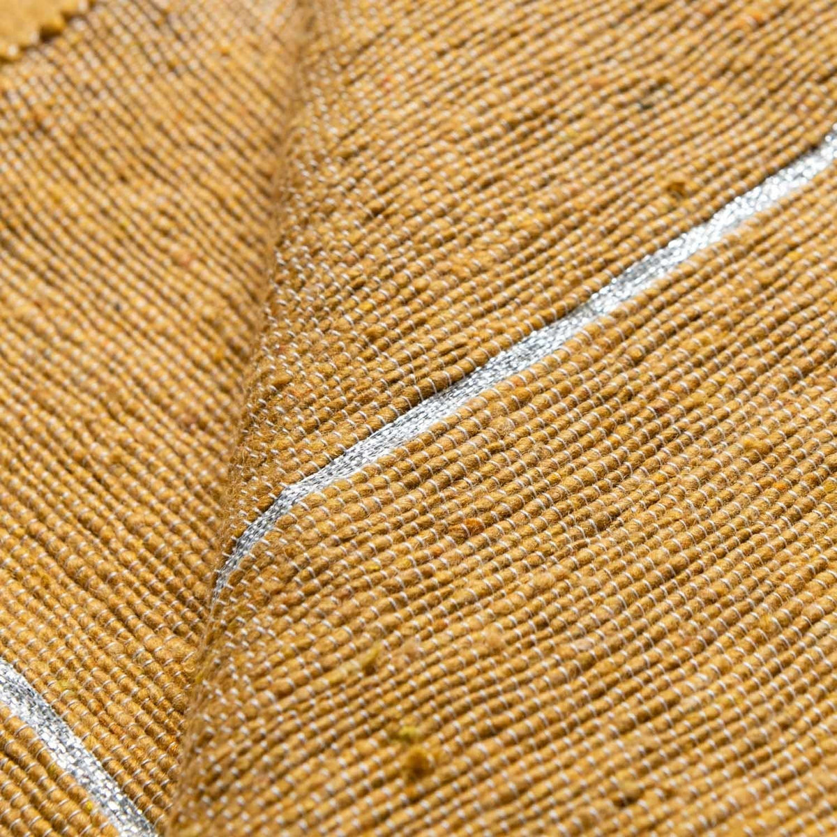 Couverture Pompon Jaune et Argent - 290 x 190 cm - Moroccan 